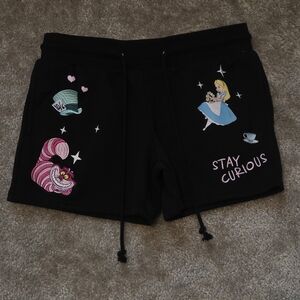 Disney Alice in Wonderland Black Patch Shorts